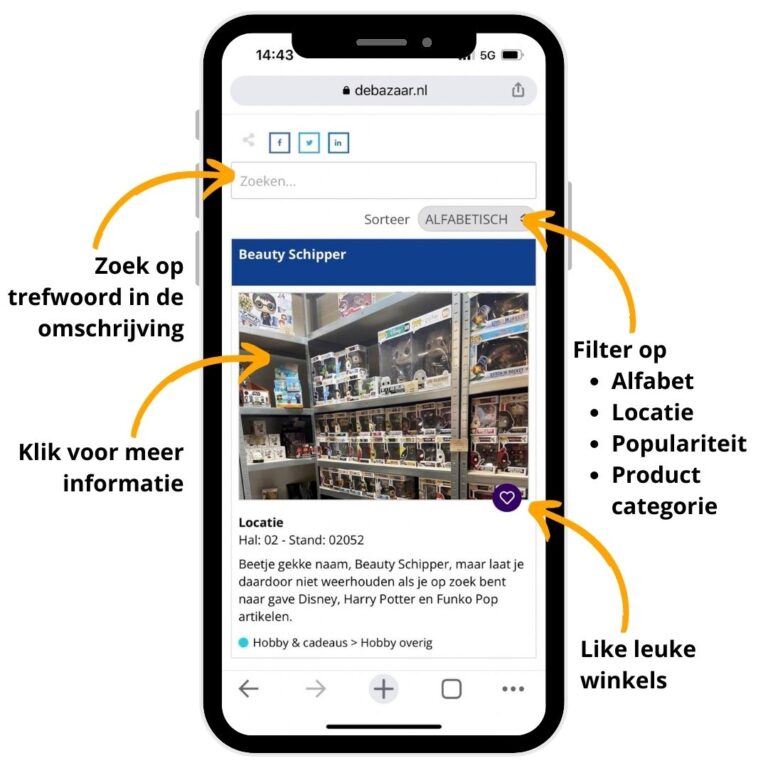 Openingstijden, Route & Parkeren Bezoekersinformatie De Bazaar