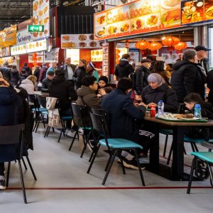 kerst op de bazaar eten